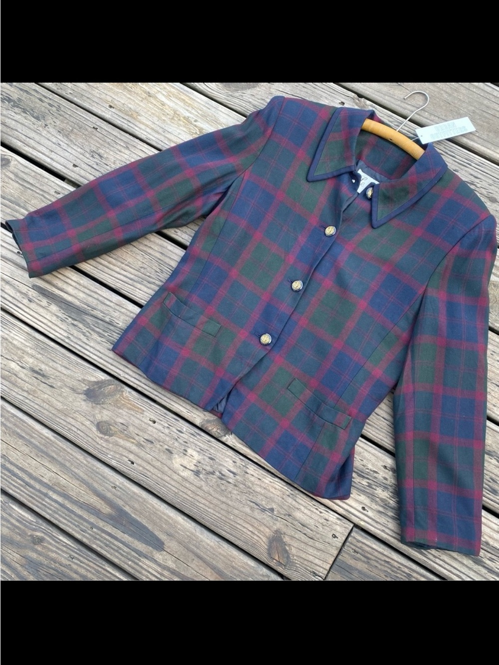 Urban Outfitters Le Suit Plaid Blazer Jacket